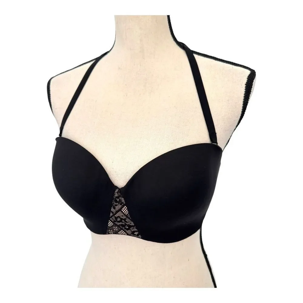 Victoria's Secret Body by Victoria Multi-Way Convertible Push Up Bra Black 32DDD